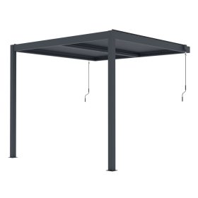 G21 Trenton 3x3 m bioklimatikus pergola, antracit alumínium