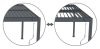 G21 Trenton 3x3 m bioklimatikus pergola, antracit alumínium
