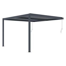 G21 Trenton 4x4 m bioklimatikus pergola, antracit alumínium