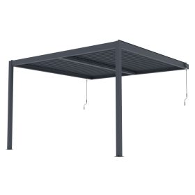   G21 Trenton Premium 4x4 m bioklimatikus pergola, antracit alumínium