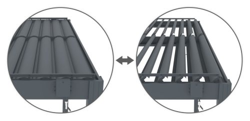 G21 Trenton Premium 4x4 m bioklimatikus pergola, antracit alumínium