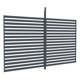   G21 kiegészítő fix lamellás fal 4x2,6 m Trenton pergolához