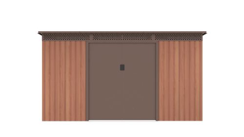 G21 GRAH 483 kerti tároló - 340 x 142 cm, barna