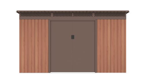 G21 GRAH 1132 kerti tároló - 340 x 333 cm, barna