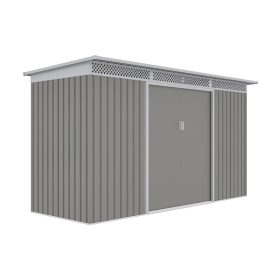 Kerti ház G21 GRAH 483 - 340 x 142 cm, metál szürke