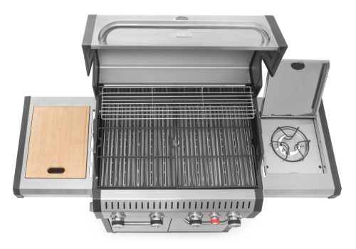 G21 Alabama Silver BBQ Premium Line gázgrill, 5 égő + redukciós szelep ajándékba