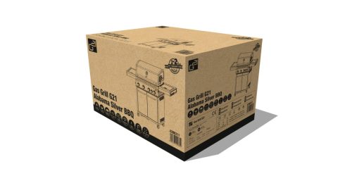 G21 Alabama Silver BBQ Premium Line gázgrill, 5 égő + redukciós szelep ajándékba