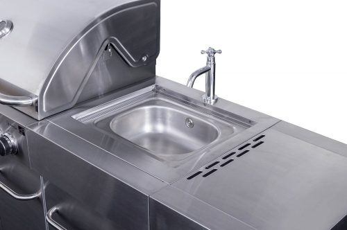 G21 Arizona gázgrill, BBQ Premium Line konyha 6 égőfej + ajándék nyomáscsökkentő