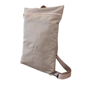 Drapp hátizsák első zsebbel 33x49 cm