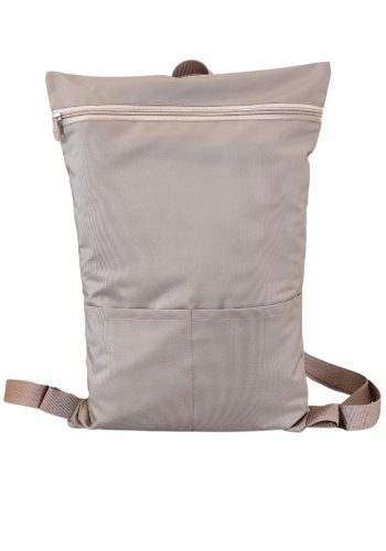 Drapp hátizsák első zsebbel 33x49 cm
