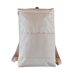 Drapp hátizsák első zsebbel 26x42x6 cm