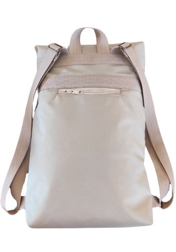 Drapp hátizsák első zsebbel 26x42x6 cm