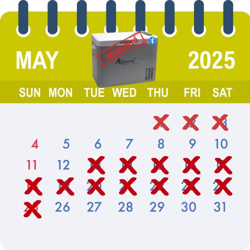 Bérelhető Alpicool Kompresszoros hűtő 35 l APP