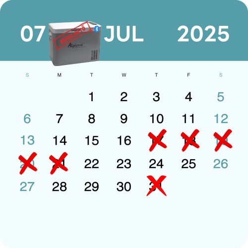 Bérelhető Alpicool Kompresszoros hűtő 35 l APP