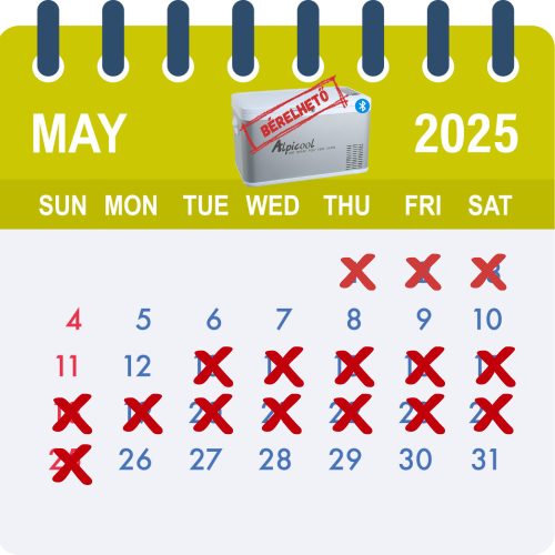 Bérelhető Alpicool Kompresszoros hűtő 25 l APP