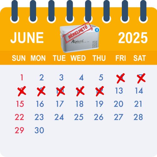 Bérelhető Alpicool Kompresszoros hűtő 25 l APP