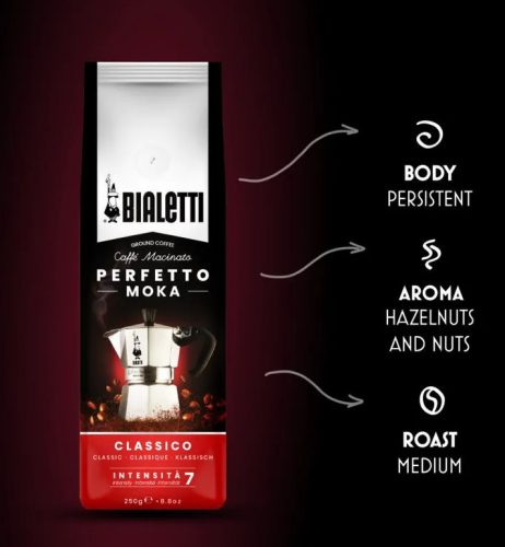 Bialetti Perfetto Moka Classico őrölt kávé 250g