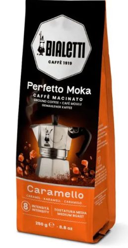 Bialetti Perfetto Moka Karamell ízű őrölt kávé 250g