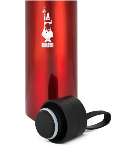Bialetti Hőtartó, rozsdamentes acél palack, piros 500 ml