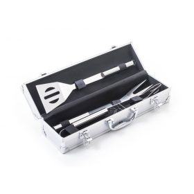G21 Grillező segédeszköz szett 3 db, alumínium koffer