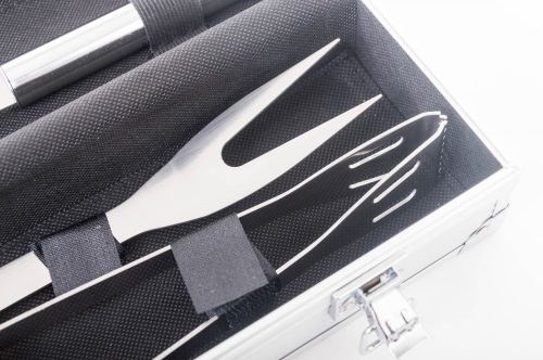 G21 Grillező segédeszköz szett 3 db, alumínium koffer