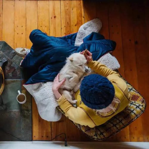 OFFLANDER kempingtakaró 200x140 cm kék