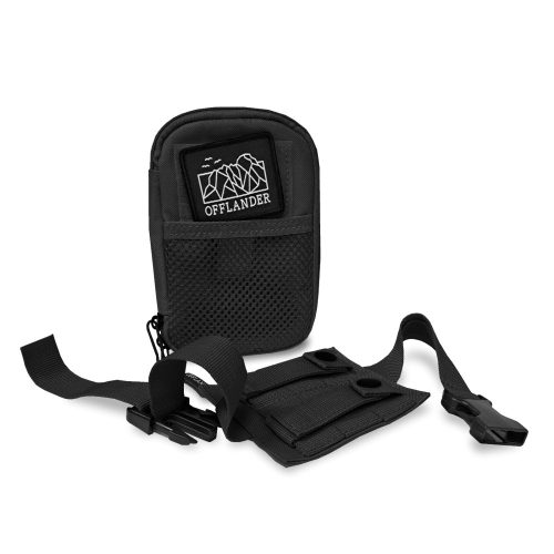 OFFLANDER MOLLE taktikai táska tépőzárral dokumentumokhoz fekete