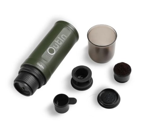 Outin Nano akkumulátoros hordozható kávéfőző - Forest Green (zöld)