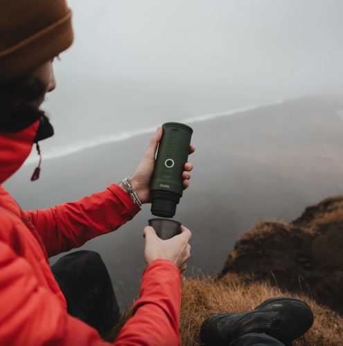 Outin Nano akkumulátoros hordozható kávéfőző - Forest Green (zöld)
