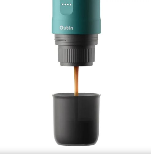 Outin Nano akkumulátoros hordozható kávéfőző - OutIn Teal (kékes-zöld)