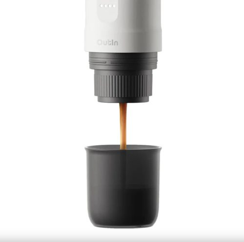 Outin Nano akkumulátoros hordozható kávéfőző - Pearl White (fehér)