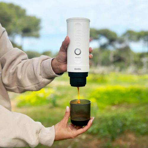 Outin Nano akkumulátoros hordozható kávéfőző - Pearl White (fehér)