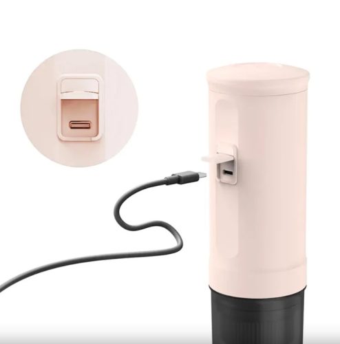 Outin Nano akkumulátoros hordozható kávéfőző - Rose Quartz x BCRF