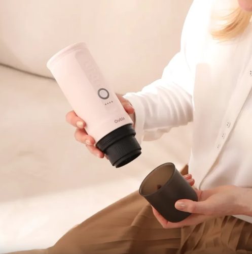 Outin Nano akkumulátoros hordozható kávéfőző - Rose Quartz x BCRF