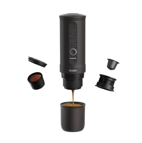 Outin Nano akkumulátoros hordozható kávéfőző - Space Grey (szürke)