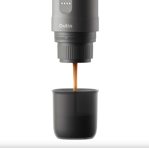 Outin Nano akkumulátoros hordozható kávéfőző - Space Grey (szürke)