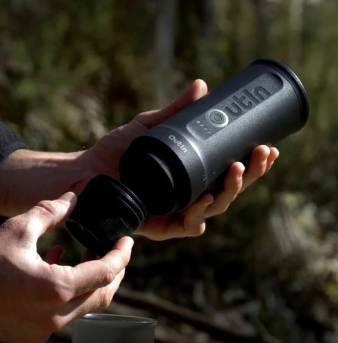 Outin Nano akkumulátoros hordozható kávéfőző - Space Grey (szürke)