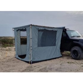   Offroad Oldalfalas sátor 2 × 2,5 m napellenzőhöz – teljesen zárható, PVC padlóval