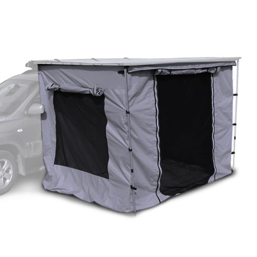 Offroad Oldalfalas sátor 2 × 2,5 m napellenzőhöz – teljesen zárható, PVC padlóval