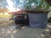 Offroad Oldalfalas sátor 2 × 2,5 m napellenzőhöz – teljesen zárható, PVC padlóval