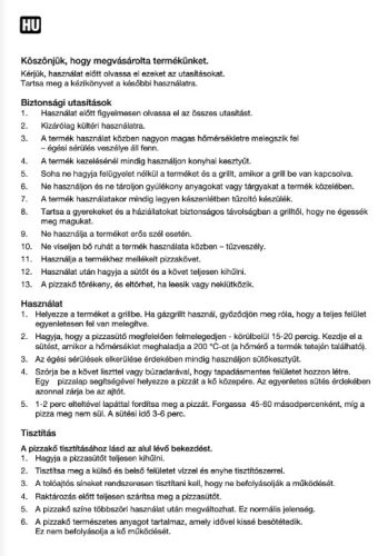 G21 Pizza sütő kerti grillekhez