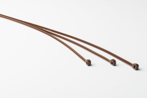 Kábelkötözők 2,5 mm x 200 mm barna (100 db)
