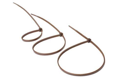 Kábelkötözők 2,5 mm x 200 mm barna (100 db)