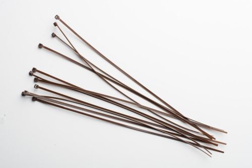 Kábelkötözők 2,5 mm x 200 mm barna (100 db)