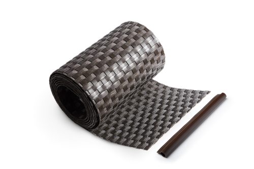 Rattan Kerítésszalag panelekhez 19/255 cm sötétbarna RD 02