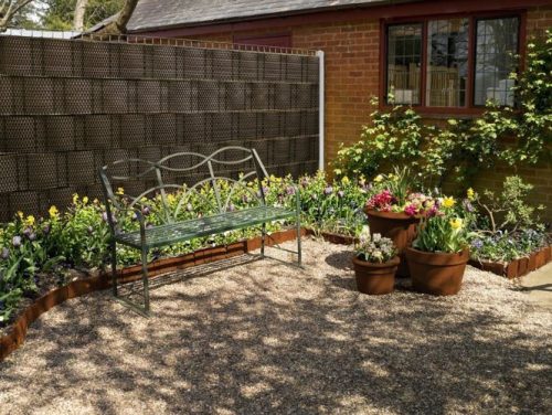 Rattan Kerítésszalag panelekhez 19/255 cm acél RD03