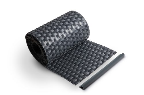 Rattan Kerítésszalag panelekhez 19/255 cm acél RD03