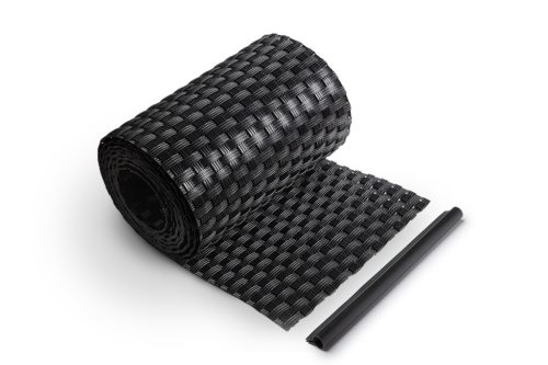 Rattan Kerítésszalag panelekhez 19/255 cm RD04 FEKETE