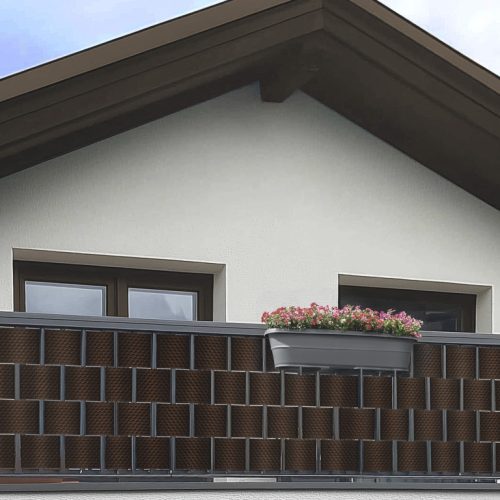 Rattan Kerítésszalag panelekhez 19/255 cm mix barna RD06