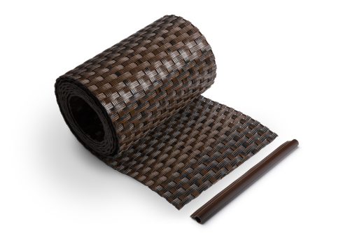 Rattan Kerítésszalag panelekhez 19/255 cm mix barna RD06